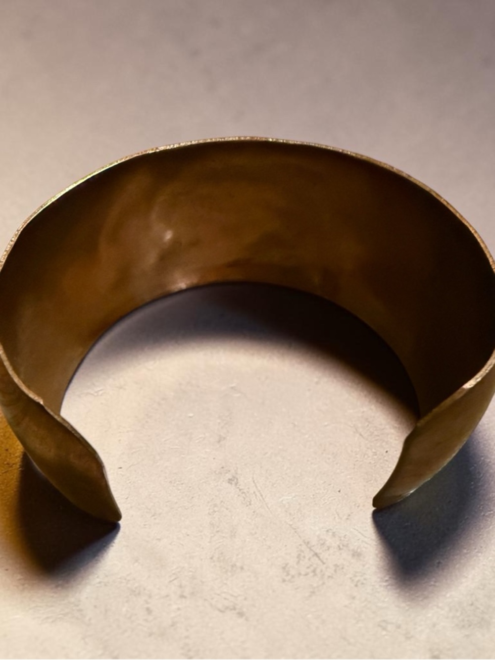 Vintage Handcrafted Copper and Brass Dolphin Cuff Bracelet with Dolphin Design - Picture 3 of 5